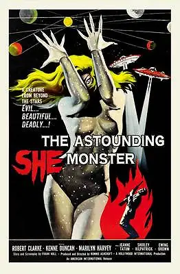 The Astounding She Monster A2 High Quality Canvas Art Print • $25.74