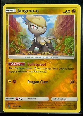 Pokemon JANGMO-O 98/145 - Guardians Rising Rev Holo - MINT! • $0.99