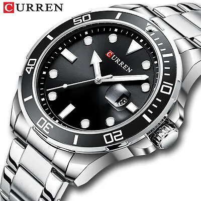 New CURREN Classic Men Quartz Watch Fashion Wrist Watch 3ATM Waterproof Calendar • $23.66
