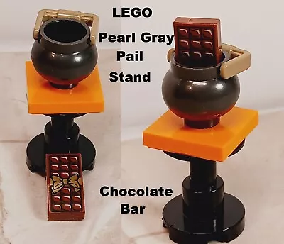 New LEGO Halloween Pail Candy Bar Trick Or Treat Lot Pearl Gray Cauldron Coco • $6.07