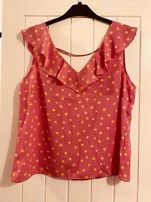 Ladies Dorothy Perkins Summer Sleeveless Top Pink   Size 18 • £4