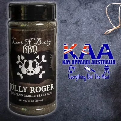 BBQ Rub Loot N’ Booty BBQ Rubs Jolly Roger Jalapeno Rub 397g • $24