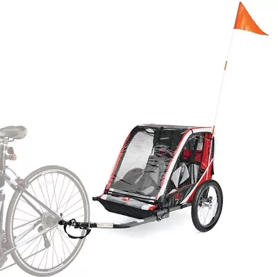 Allen Sports Deluxe Steel 2-Child Bicycle Bike Trailer Model T2 Red Brand New • $109.99