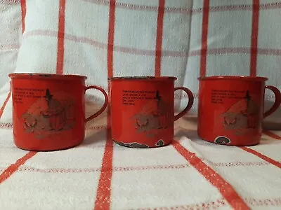 3 Nursery Rhyme Mugs Sweden Vintage • $27