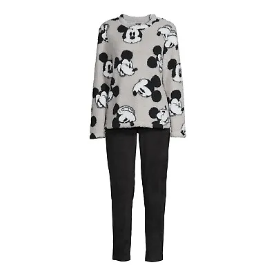 Disney Mickey Mouse Womens 2 Piece Fleece Pajamas Size S M L Xl New • $17.47
