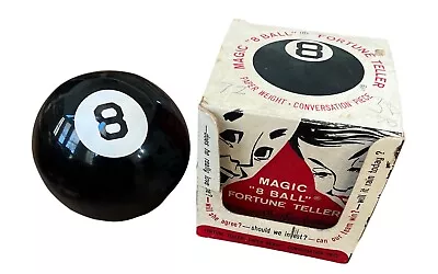 Vintage 1960's Alabe Crafts Magic 8 Ball Fortune Teller And Original Box • $44.99