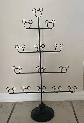 VTG Disney Store Cast Iron Base Metal Mickey Icon Christmas Card Holder 25” • $95