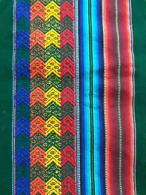 Colorful Mexican Fabric 2  3/4 Yds Multicolor Tela Fiesta Serape Mexicana  • $26.50