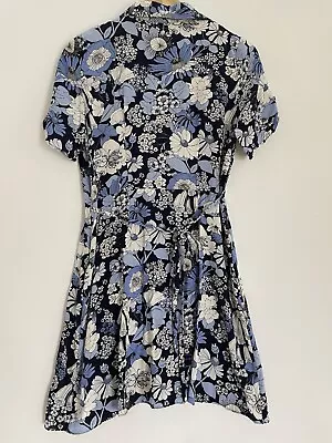 Paris Antelier  & Other Stories  Dress Blue Floral Size 10 Soft Flowy Women’s • $34.99