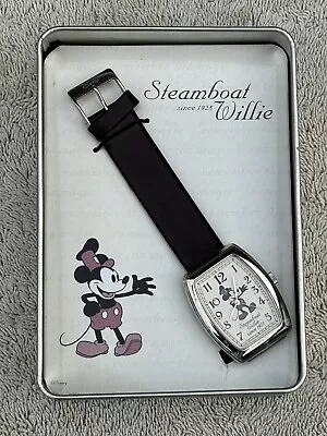 Mickey Mouse Steamboat Willie Tank Style Since 1928 Watch Disney Unworn • $26