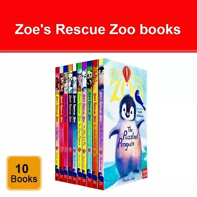 Zoe's Rescue Zoo 10 Books Collection Set By Amelia Cobb Pack The Puzzled Penguin • £18.70