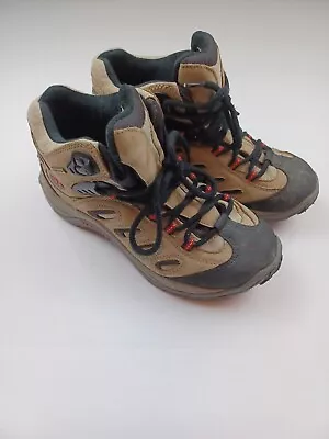 Merrell Reflex Mid Gore-Tex Taupe Leather Hiking Boots Womens Size 8 J12698 • $34.99