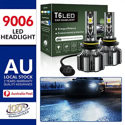 2X 9006 HB4 LED HEADLIGHT Globes High/Low Beam Bulbs 220w 20000LM 6000K White • $30.27