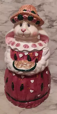 Vntg 1997 House Of Lloyd Easter Bunny Rabbit In Hat 12  Cookie Jar • $16.99