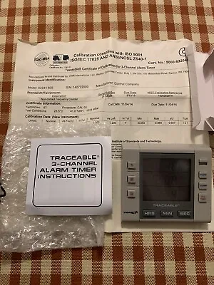 VWR 3-Channel Traceable Alarm Timer 52344-600 New Unused In Box Surplus W/Certs • $15