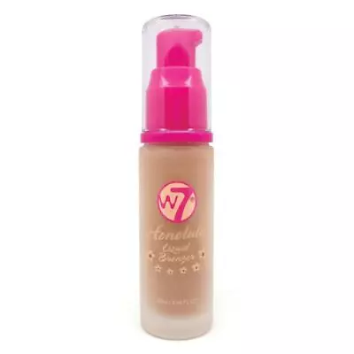 W7 Honolulu Liquid Bronzer Face Makeup Contouring 28ml Light Texture • £5.16