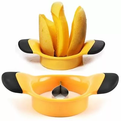 Blades Mango Pitter Core Remover Fruit Slicer Mango Corer Mango Cutter Peeler • £7.18