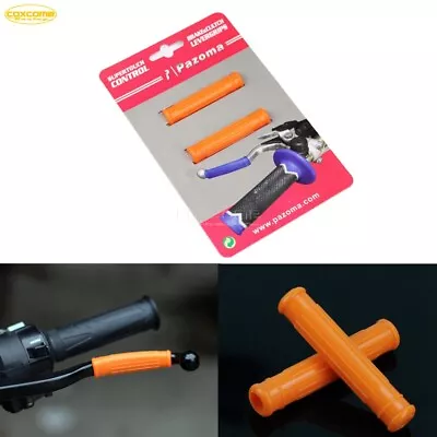 2Pcs Universal MX Motorcycle Lever Covers Orange Brake Clutch Handgrip Guard • $11.07