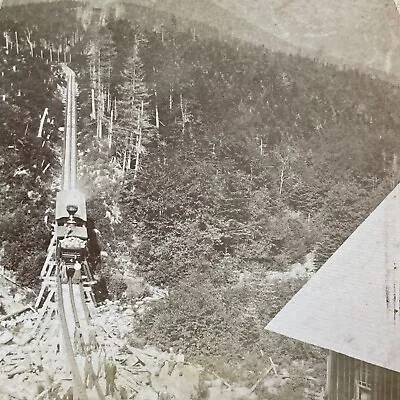 Antique 1870s Mt Washington Railway Train Station Stereoview Photo Card V1989 • $39.99