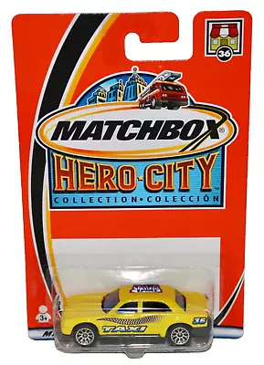 Matchbox ~ Hero City ~ Taxi Cab #36 ~ To The Rescue ~ 2002 #97677 • $8.76