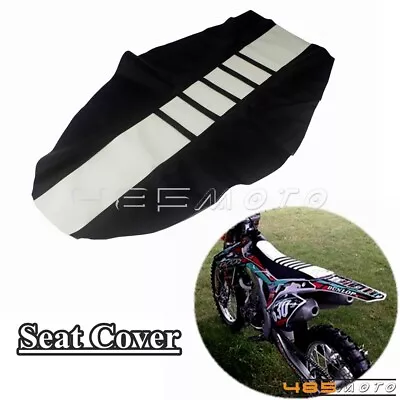 Universal Gripper Soft Motorcycle Seat Cover Rib Skin Rubber Dirt Bike Enduro MX • $18.99