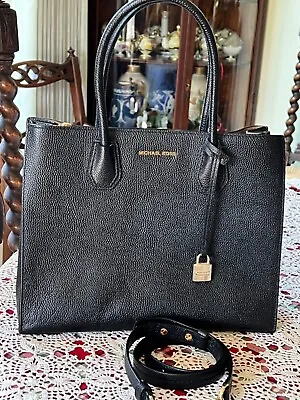 MICHAEL KORS Mercer Pebbled Leather Tote Hand Bag W/ Detachable Shoulder Strap • $85
