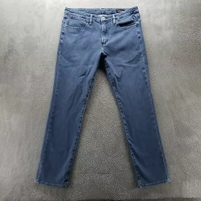 Bonobos Jeans Men's 36x32 Blue Slim Straight Faded Medium Wash Stretch Denim • $29.99