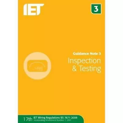 Guidance Note 3 : Inspection And Testing Paperback • £4.73