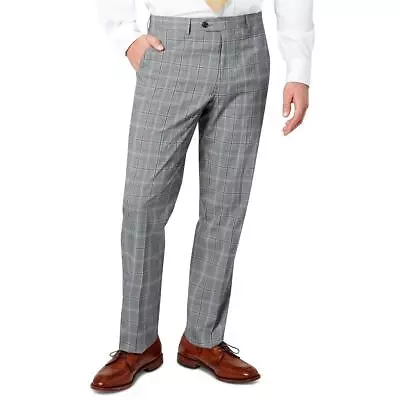 Sean John Mens Plaid Classic Fit Formal Suit Pants Trousers BHFO 9301 • $12.99