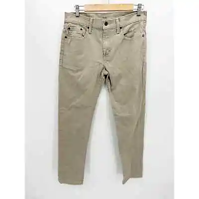 Levi's 502 Taper Fit Punk Star Khaki Brown Stretch Pants Men's Size 30 X 32 • $28.99