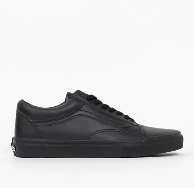 Vans Mens Leather Triple Black VN0A38G1PXP OLD SKOOL CHOOSE MENS SIZE • $49