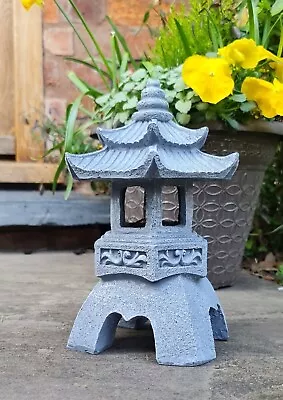Solar Pagoda Thai Zen Garden Ornament Home Furnishings Ornament Outdoor Indoor • £15.95