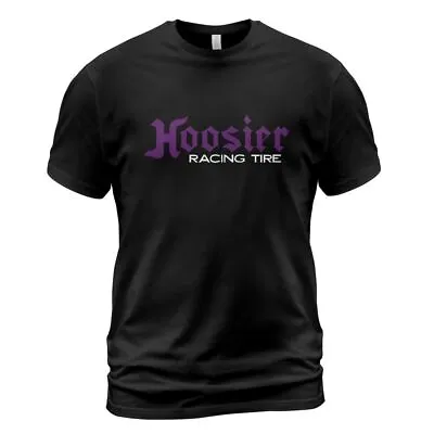 HOOSIER RACING Logo Men's Black T-Shirt Size S To 5XL • $18.99