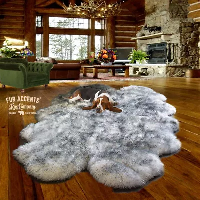 $299.99 • Buy Shag Faux Fur Area Rug, Quatro, Thick, Faux Flokati Sheepskin Pelt, Fleece, USA