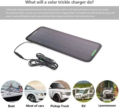 ALLPOWERS 18V 12V 5W Portable Solar Panel Car Boat Power Battery Charger For RV • $23.99