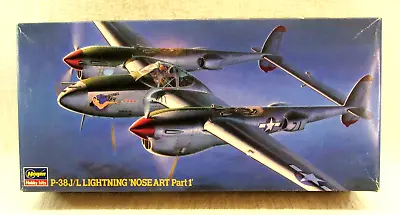 Hasegawa 1/72 P-38J/L LIGHTNING 'NOSE ART' Model Kit #51585 • $18.50