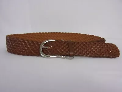 Michael Michael Kors    LEATHER Woven Belt   SIZE:L   BROWN • $7.77