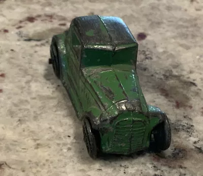 Vintage 1930s Barclay Green Coupe Roadster Toy Car Slush Manoil 2 1/4  • $23.99