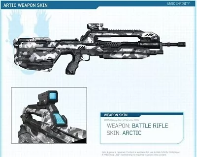 Xbox Halo 4 DLC  Arctic Weapon Skins Helmets And Emblems  Hazop Armor Rare 20th • $3.66