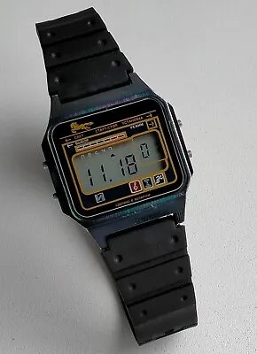 Elektronika 29367 Chrono Melody Alarm Rare Black Case Vintage Digital Watch • $74.50