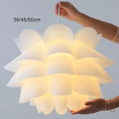 Lotus Flower Lamp Shade Puzzle Lampshade Hanging Lamp Shade For Living Room • £17.38