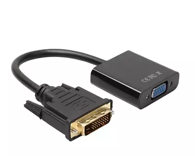 1080p Active Cable Adapter Converter DVI-D 24+1 Pin Male To VGA 15 Pin Female US • $6.99