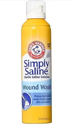 Arm & Hammer Simply Saline Solution Wound Wash 7.4 Ounces (2 Pack) • $17.95