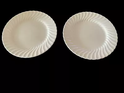 Vintage Johnson Brothers Set Of 2 Dinner Plates Regency White 10 1/2  England • $24.99