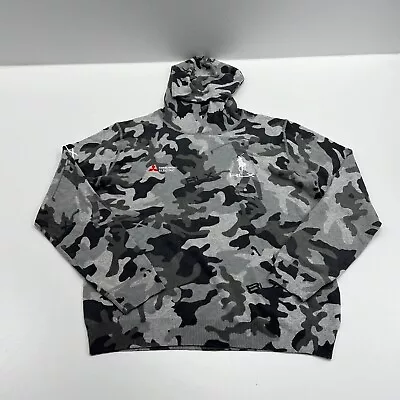 RLX Ralph Lauren Men's Gray Black Camouflage Cashmere Pullover Hoodie Sz L NWOT • $199