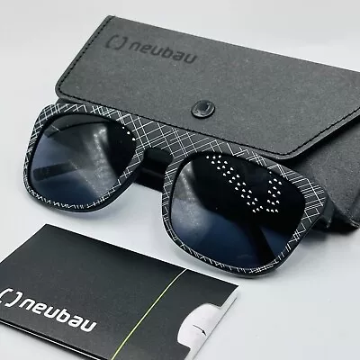 £103.36 • Buy NEUBAU Sunglasses Men's Black White Angular Model Ruben New By Silhouette