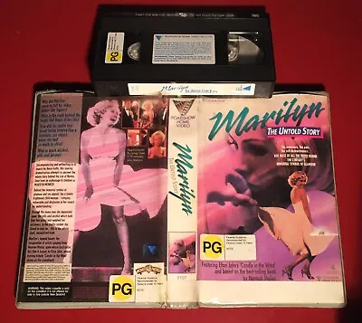 *MARILYN THE UNTOLD STORY Vhs ROADSHOW Rare 1980 Biography Drama Norman Mailer* • $22.83