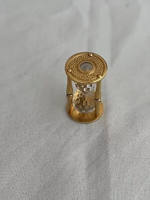 Swarovski Crystal Memories  Times Past  Mini Gold Plated Hourglass Figurine • $35