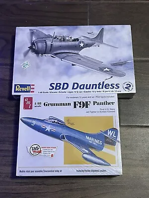 SBD Dauntless And Grumman F9F Panther 1:48 Models New Sealed • $29.99