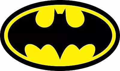 Diecut Vinyl BATMAN LOGO Decal Sticker Comic Dark Knight Colored • $3.99